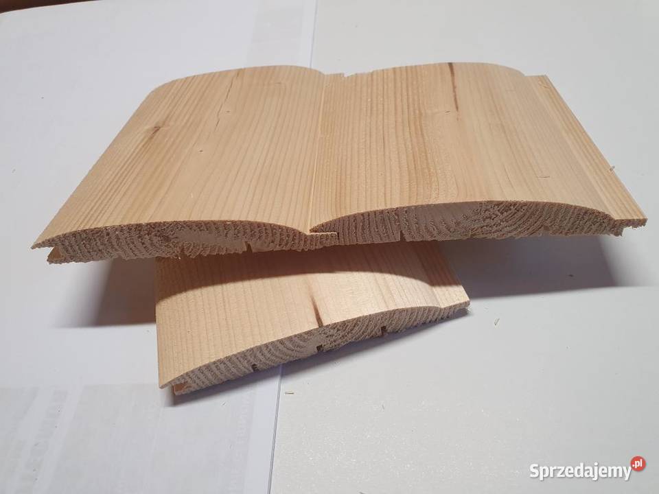 Deska elewacyjna płaska półbal pióro wpust Besko