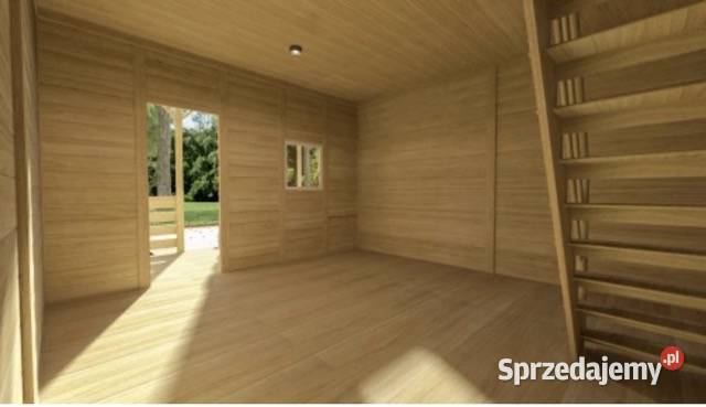 Domek drewniany letniskowy całoroczny 5m8m 20mm Korczyna