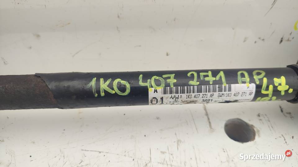 47IRL VW GOLF V 14TFSI 1K0407271AP LEON PÓŁOŚ osobowe świętokrzyskie Włoszczowa