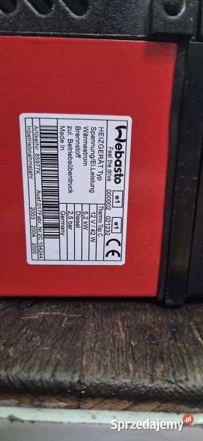 Webasto ogrzewanie postojowe Thermo top C BMW 5 Pleszew