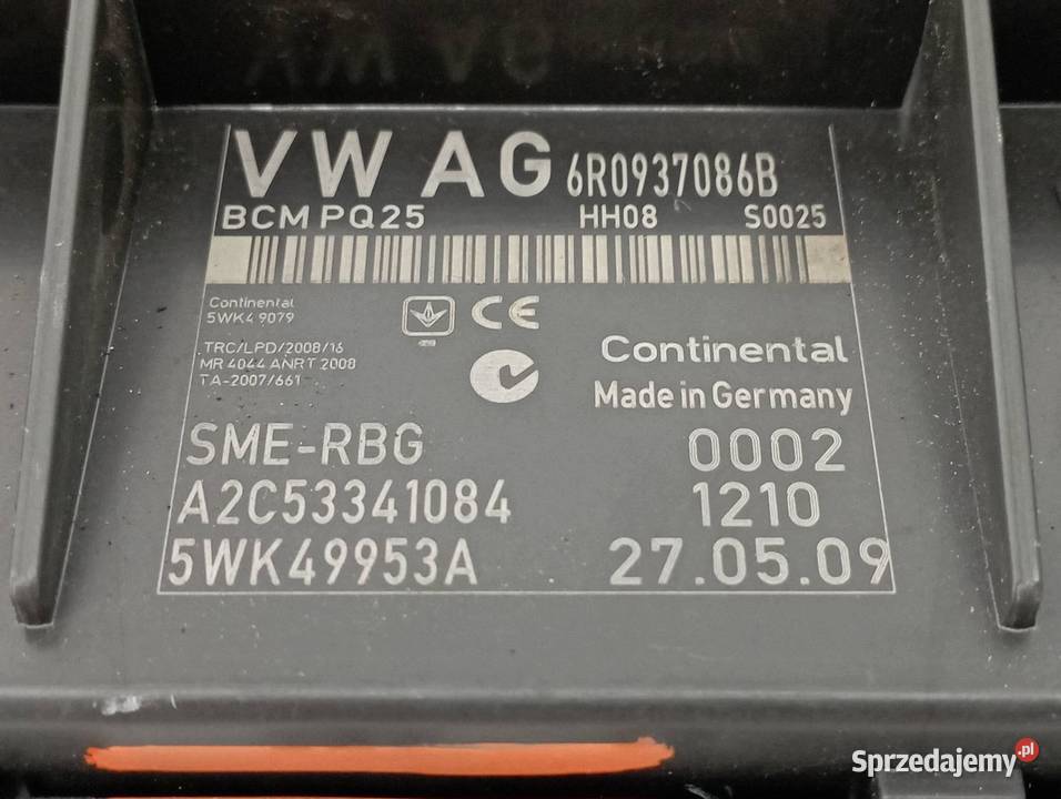 MODUŁ KOMFORTU 6R0937086B BCMPQ25 Seat Ibiza IV Rok produkcji 2009 świętokrzyskie