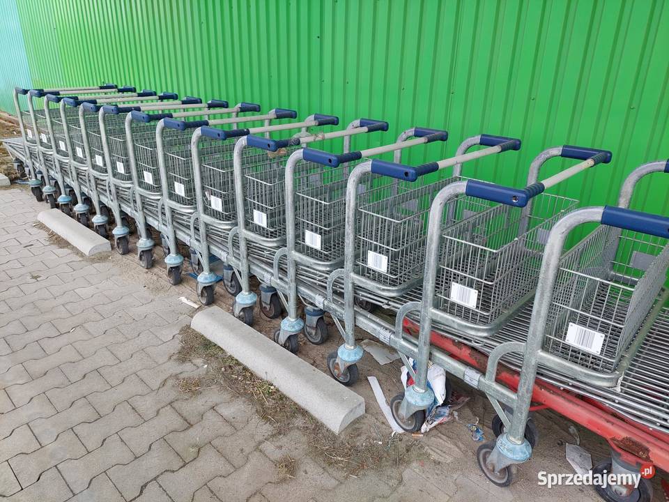 Sprzedam wózki zakupowe używane uszkodzone Lubin sprzedam