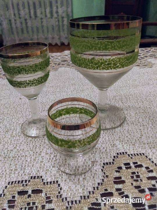 Ozdobne kieliszki małopolskie Palczowice