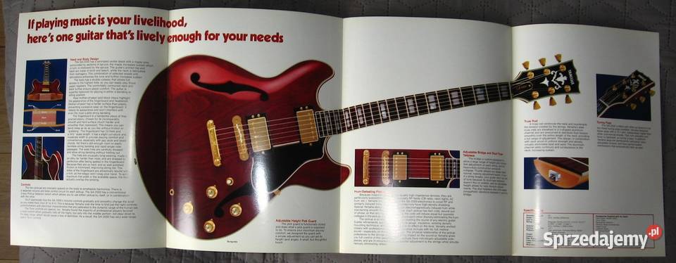 Yamaha SA2000 SemiAcoustic Electric Guitar Kępice