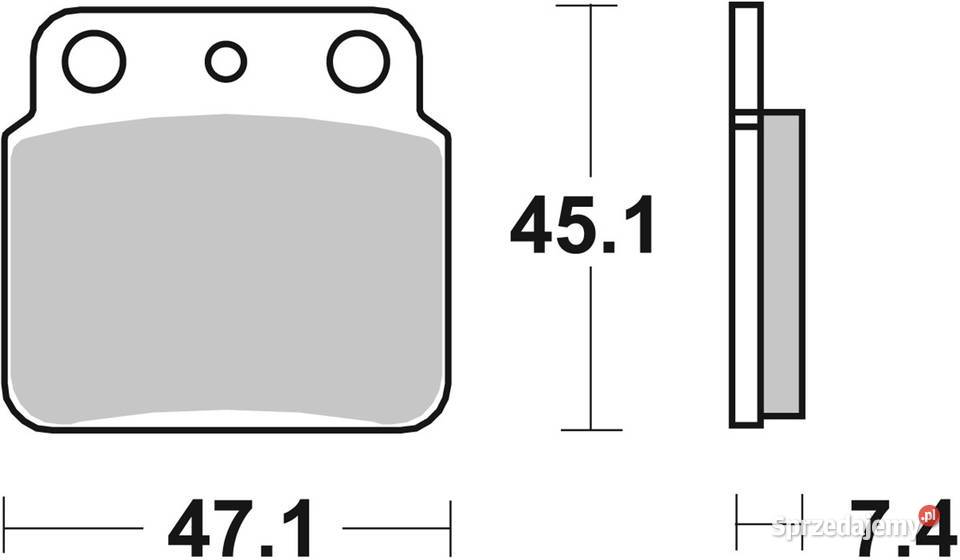 Klocki hamulcowe SBS 649SI SUZUKI LT 250 8894 Trzciel