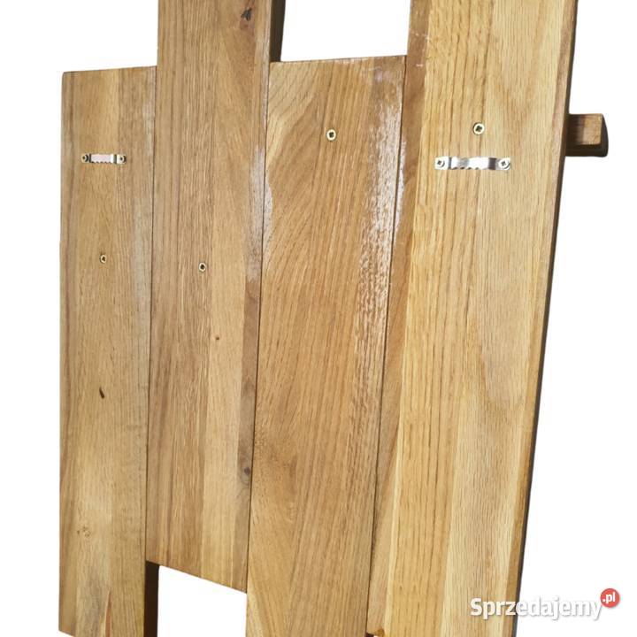 Wieszak drewniany loft wiszący na ścianę na 60cm śląskie Pszczyna