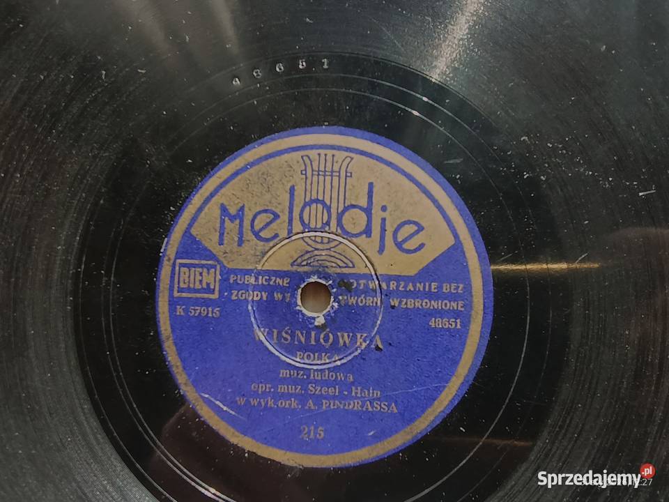 Cztery polskie płyty szelakowe 25 Płyty i kasety Wronki