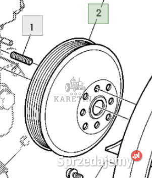 John Deere 6230 6630 Koło Pasowe Wentylatora Jastrzębniki