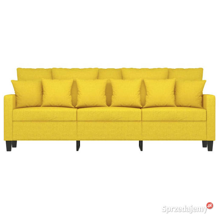 Sofa 3osobowa jasnożółta 180 tapicerowana mazowieckie Warszawa
