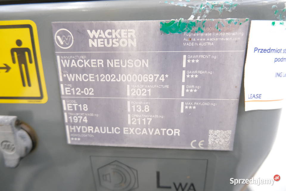 WACKER NEUSON ET18 2021 sprzedam