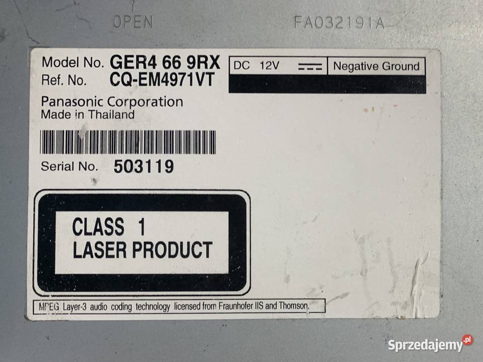 GER4669RX radio fabryczne mazda 6 II gh 0813 Wyposażenie wnętrza