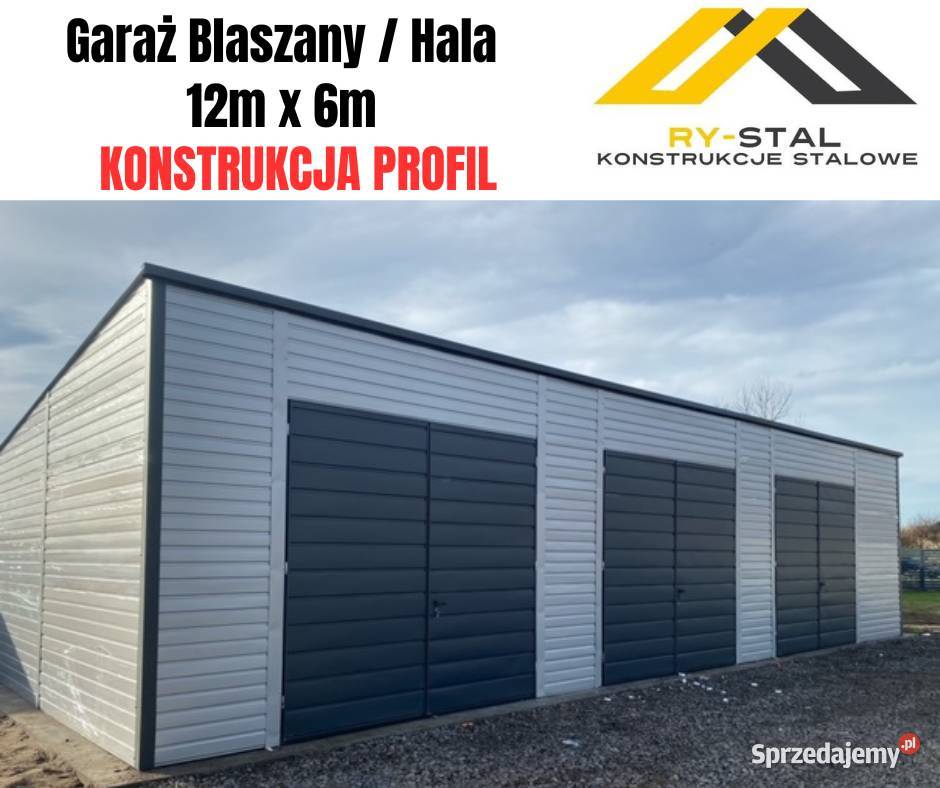 Hala Blaszana 12x5 12x6 14x5 14x6 profilblacha Szczecinek