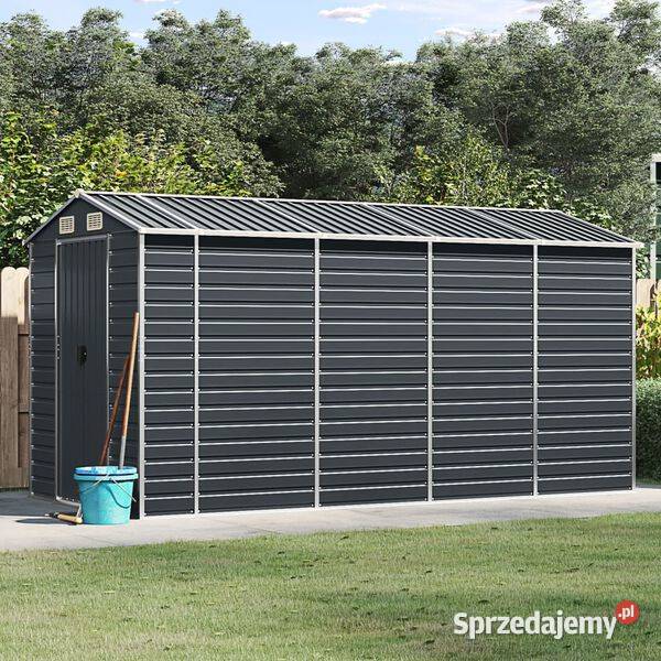 vidaXL Szopa ogrodowa antracytowaSKU3188256