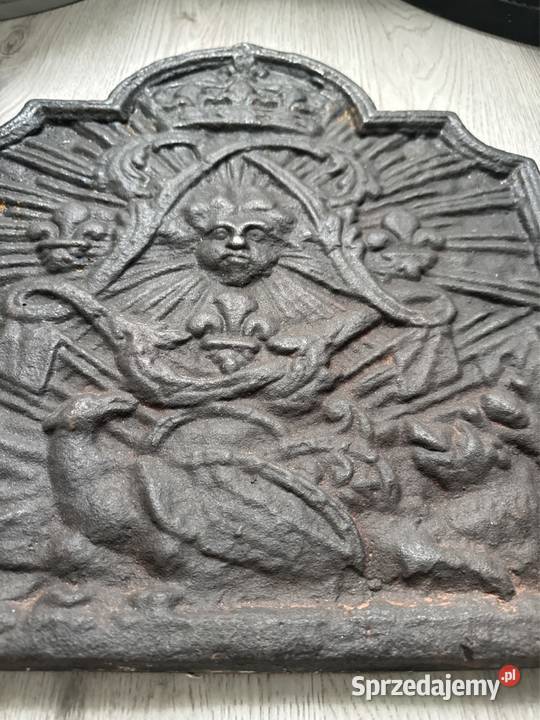 Średniowieczna żeliwna tablica pamiątkowa herb Bystrzyca Kłodzka