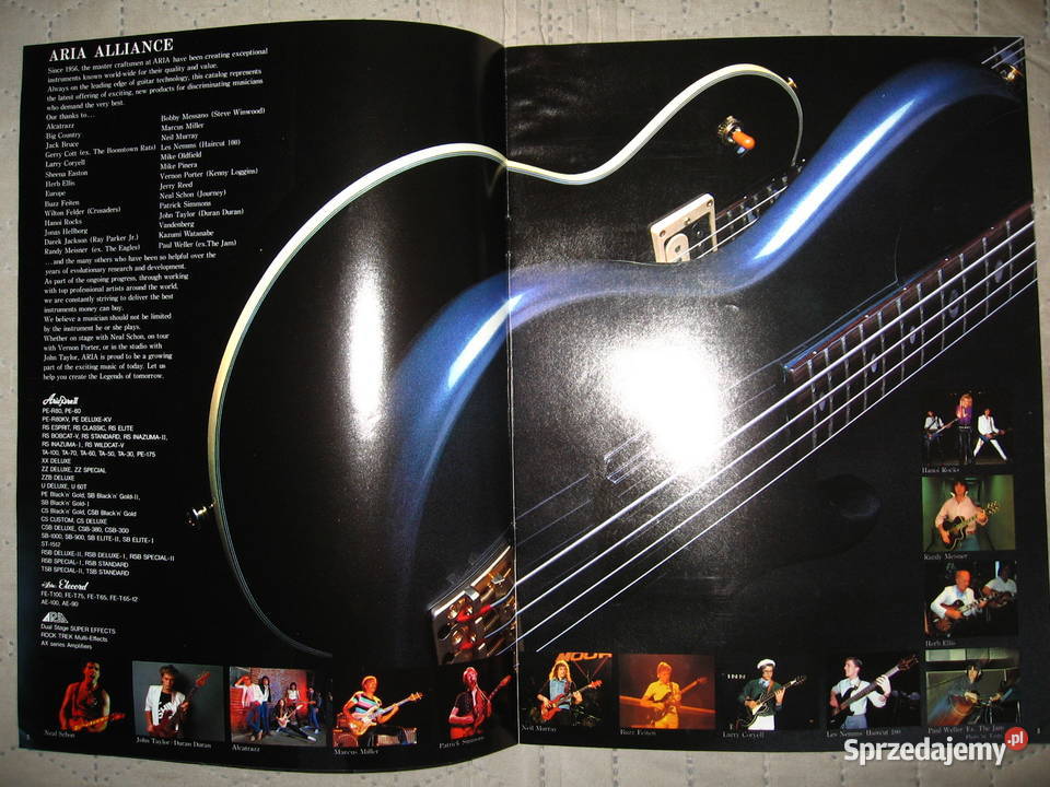 Aria Pro II Electric Guitars Catalog katalog Kępice