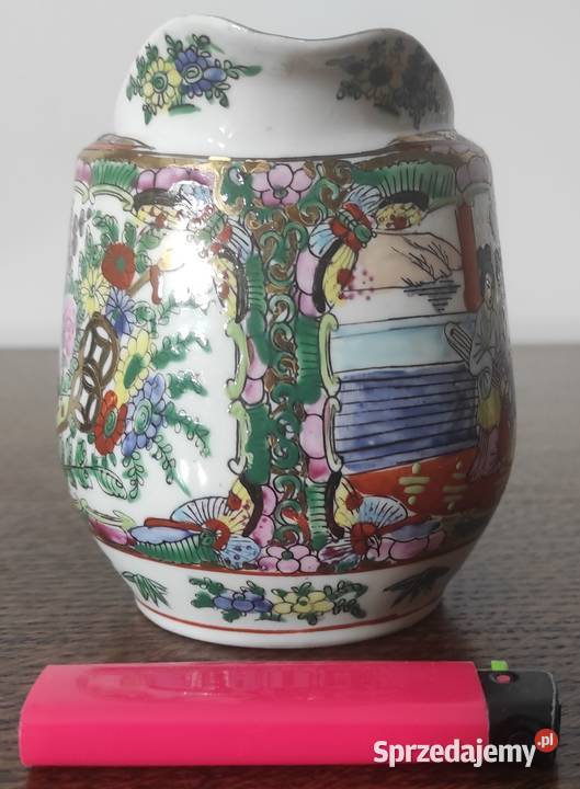 Famille Rose chiński mlecznik porcelanowy Warszawa