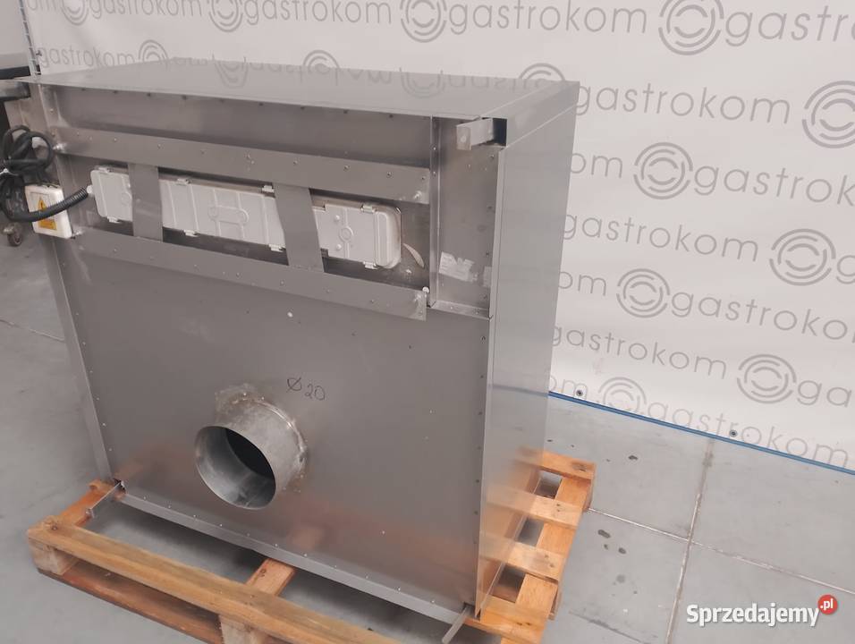 OKAP PRZYŚCIENNY SKRZYNIOWY 100X100 ŚR 200MM