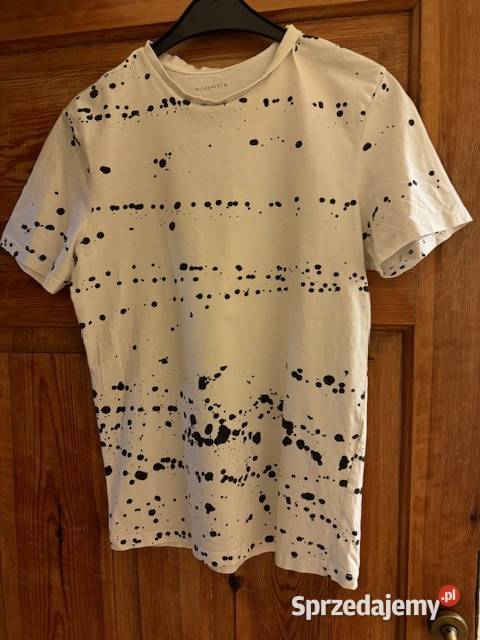 Tshirt koszulka męska M Reserved biała z Częstochowa