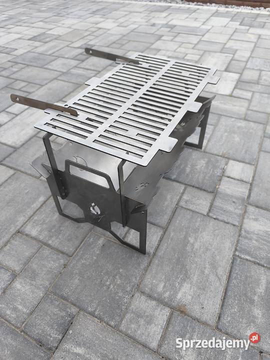 Grill nierdzewny składany turystyczny w plener