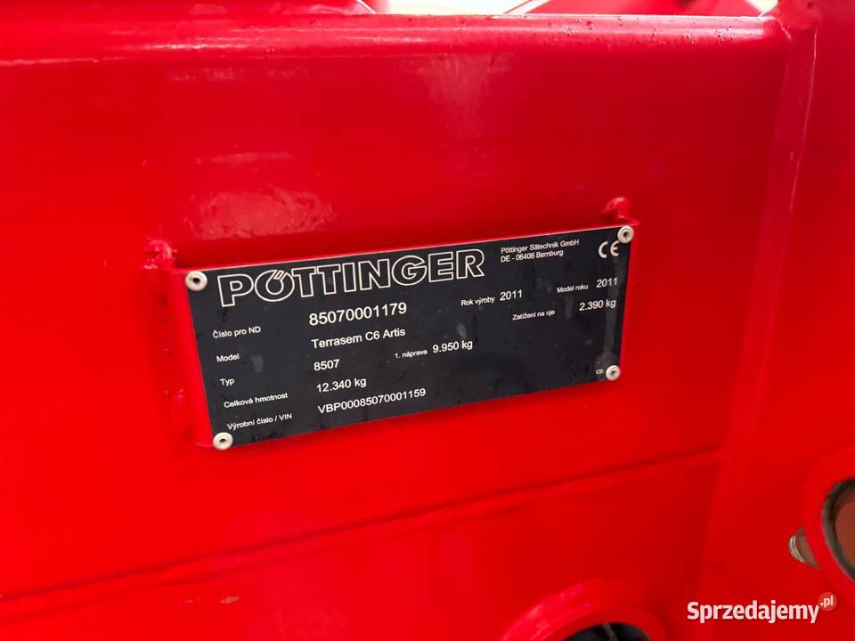 Agregat UprawowoSiewny Pottinger Terrasem C6 Agregaty Nowa Ruda