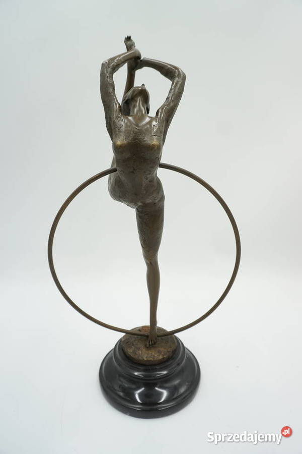 FIGURA Z BRĄZU TANCERKA BALETNICA BALLERINA W Niemcza