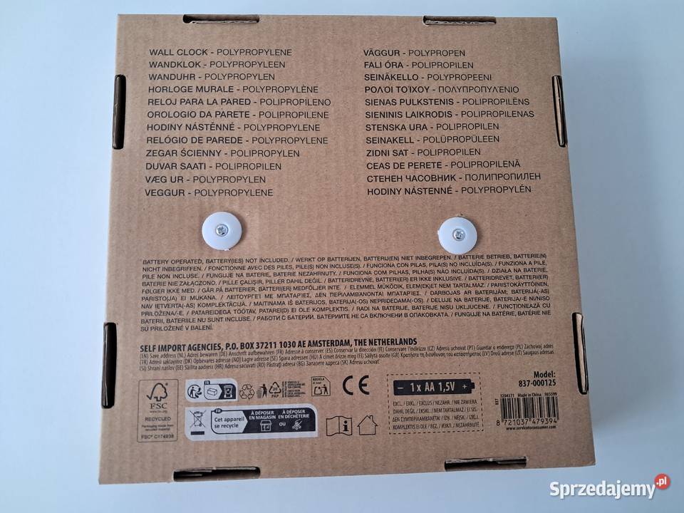 Zegar ścienny czarny okrągły do sprzedania czarny Kraków