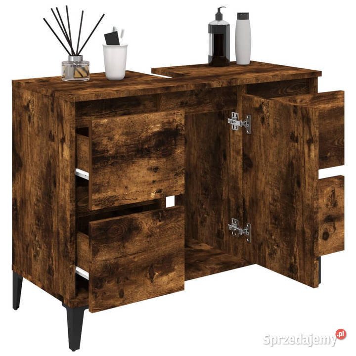 Szafka pod umywalkę przydymiony dąb 80x33x60 Warszawa