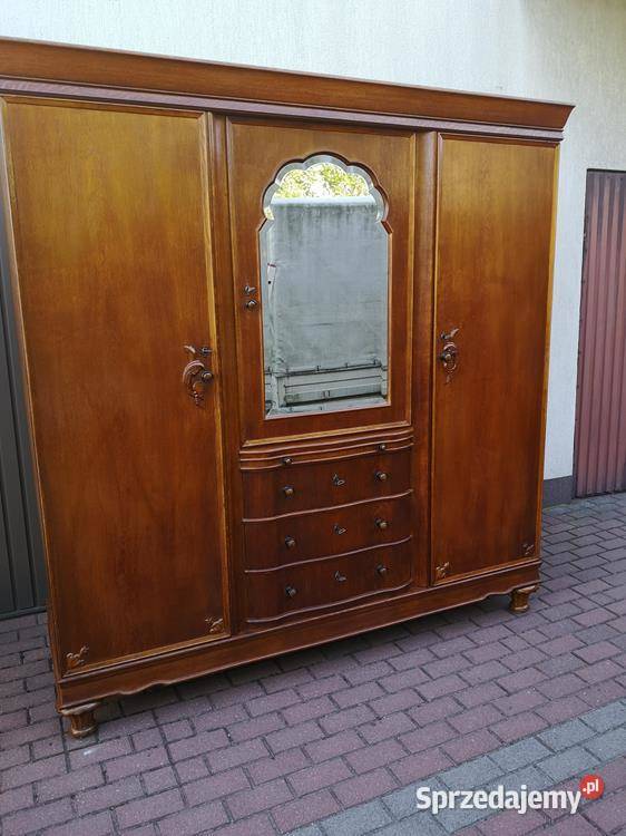 Szafa Duża Dębowa Stara Antyk Stanie Okazja