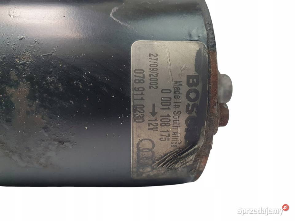 ROZRUSZNIK Audi A4 B6 30 V6 Bosch 0001108175 Układ elektryczny silnika Chełm