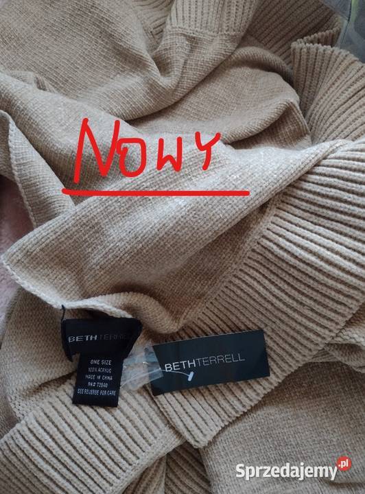 Wytworny ogromny szal zimowyetola z LondynuNOWY Kraków sprzedam