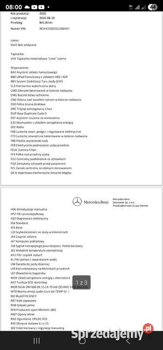Mercedes citan 109cdi 2020 Citan Gdańsk
