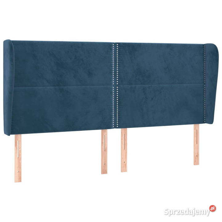 Zagłówek uszak ciemnoniebieski 203x23x118128