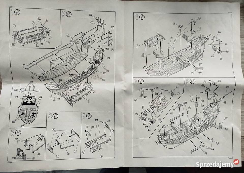 Chińska łódź żaglowiec Junk Revell dolnośląskie Wrocław