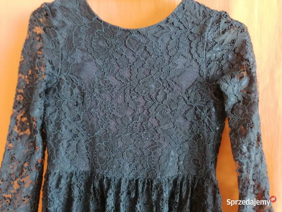 Sukienka koronkowa MS Kids granatowa810 lat Marks & Spencer