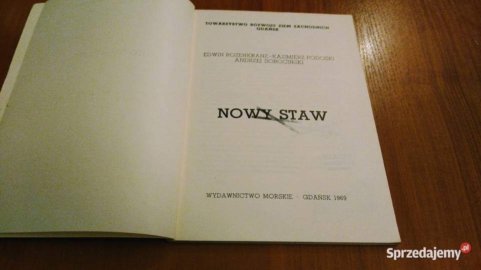 Nowy Staw Edwin Rozenkranz Kazimierz Podoski miękka Gdańsk sprzedam