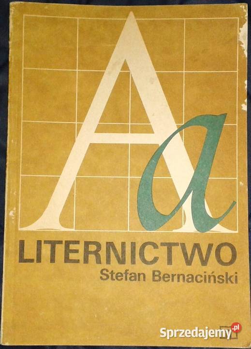Liternictwo Stefan Bernaciński Kultura i Rozrywka Chełm sprzedam