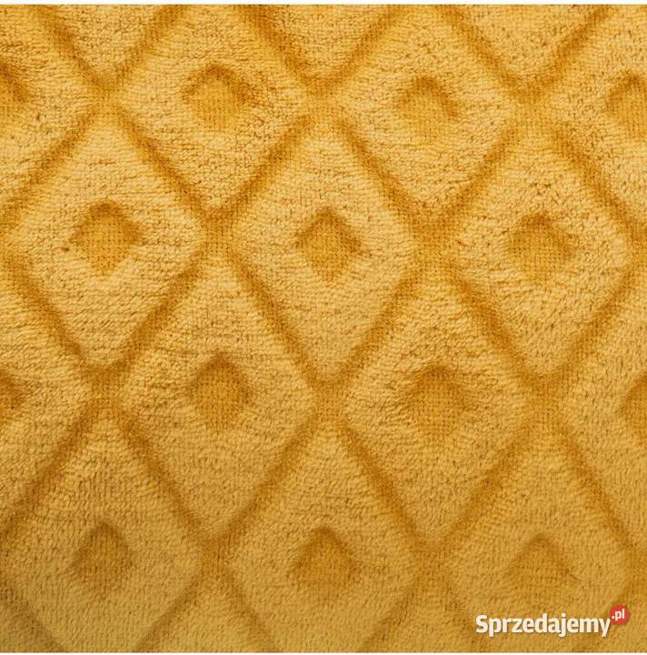 Narzuta na łózko pled ochra musztardowy 180 x Kanie