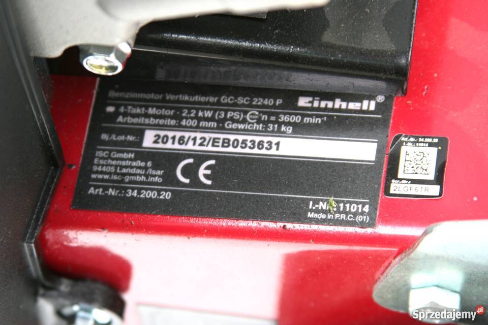 Wertykulator Spalinowy EINHELL GCSC 2240P NOWY