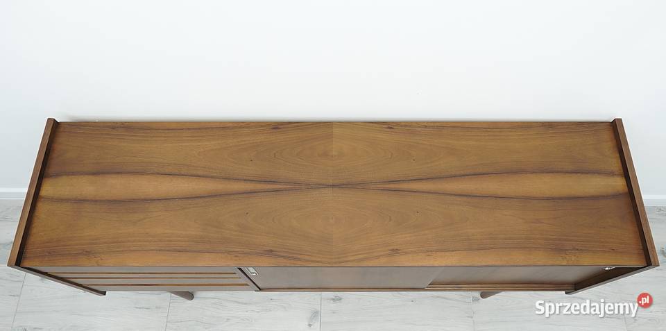 Komoda bytomska sideboard PRL renowacji RTV