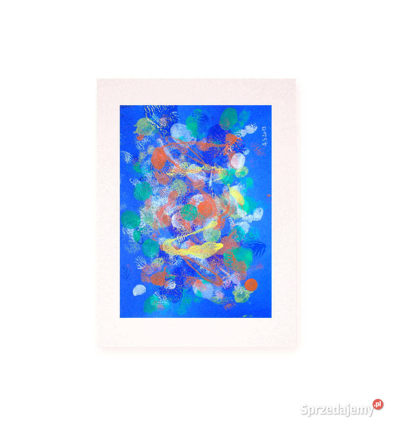 granatowa abstrakcja abstrakcja loft grafika wielokolorowy Dekoracje i ozdoby Opole sprzedam