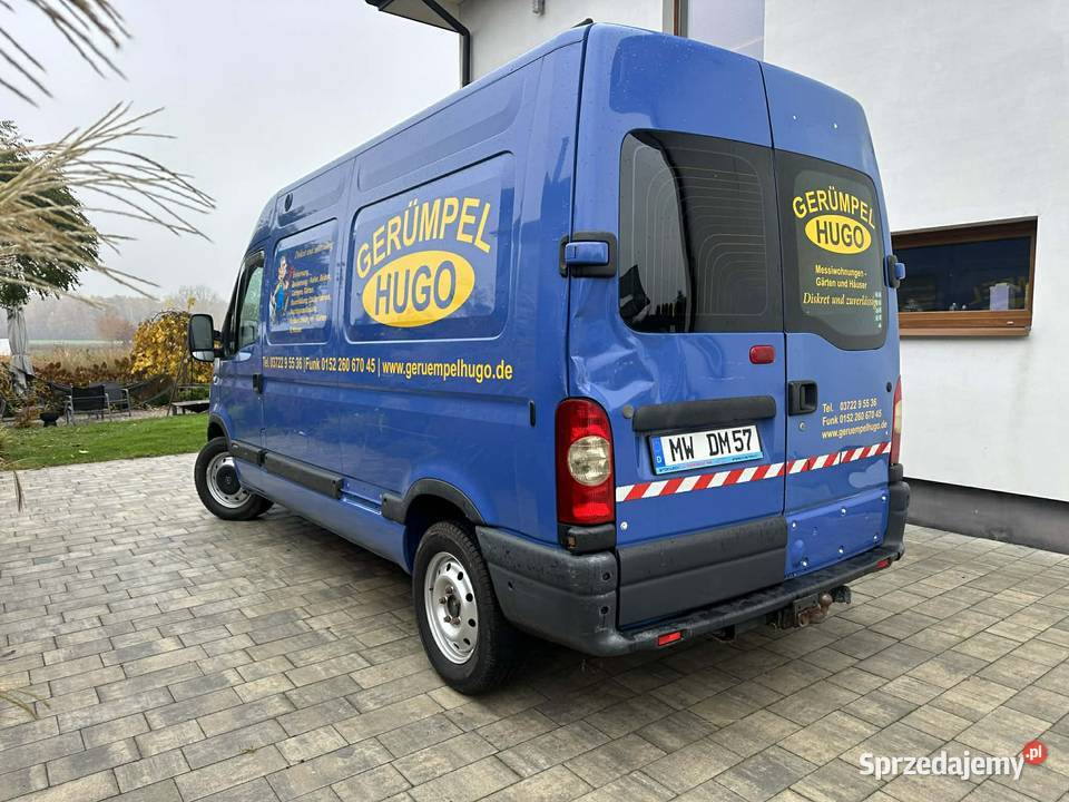 Movano Master LIFT 25 diesel H2L2 Hak 6 osobowy Stok Lacki