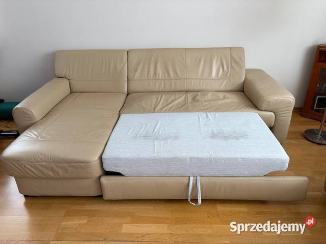 Sofs kanapa z funkcją spania dwa fotele duża Łódź
