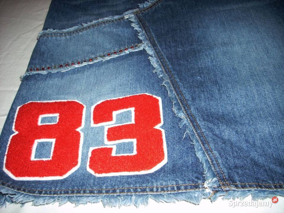 DŻINSOWA spódnica aplikacja z numerem 38 M Spódnice i sukienki Nowy Sącz