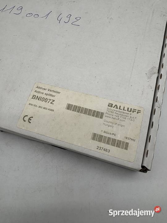 Balluff BNI007Z BNI IOL302002K006 IO Link