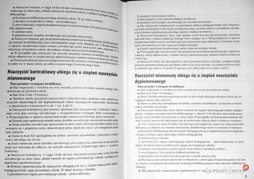 Awans zawodowy nauczycieli Poradnik Krystyna miękka Chełm