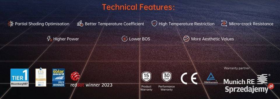 Top jakość Panel PV AIKO 660W NType ABC Bifacial