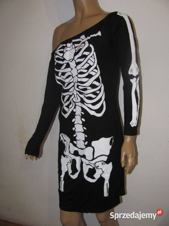 sukienka boohoo szkieletor halloween dress Zamość sprzedam