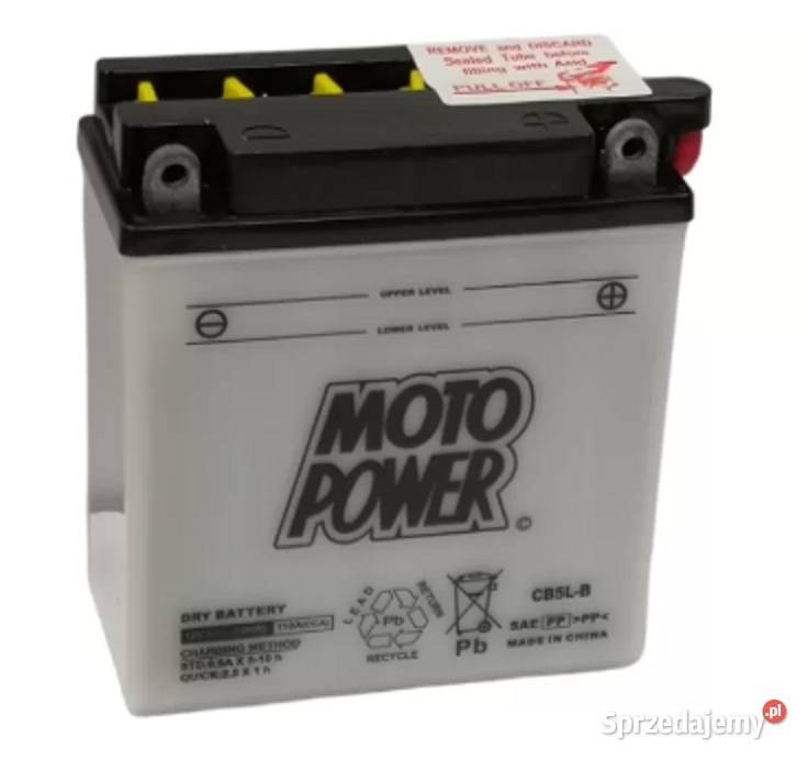 Akumulator motocyklowy MotoPower CB5LB YB5LB 12V