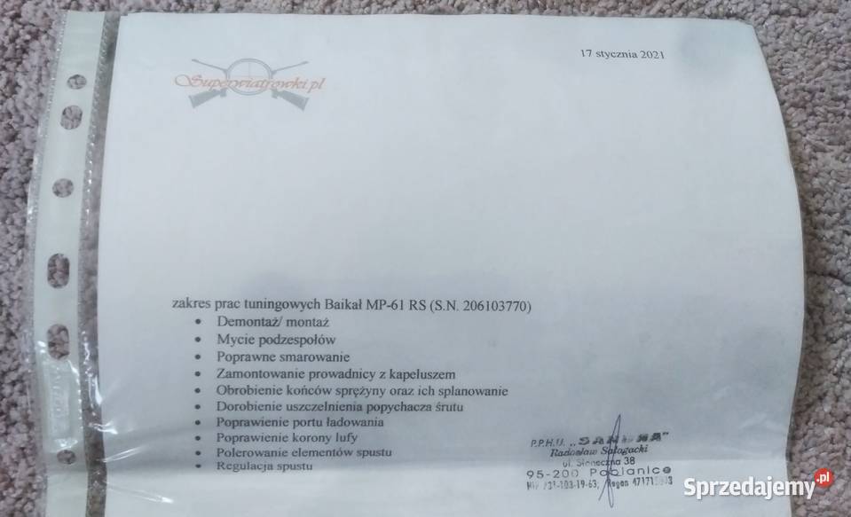 Baikal MP61 Bajkał Baikał dolnośląskie Wrocław sprzedam