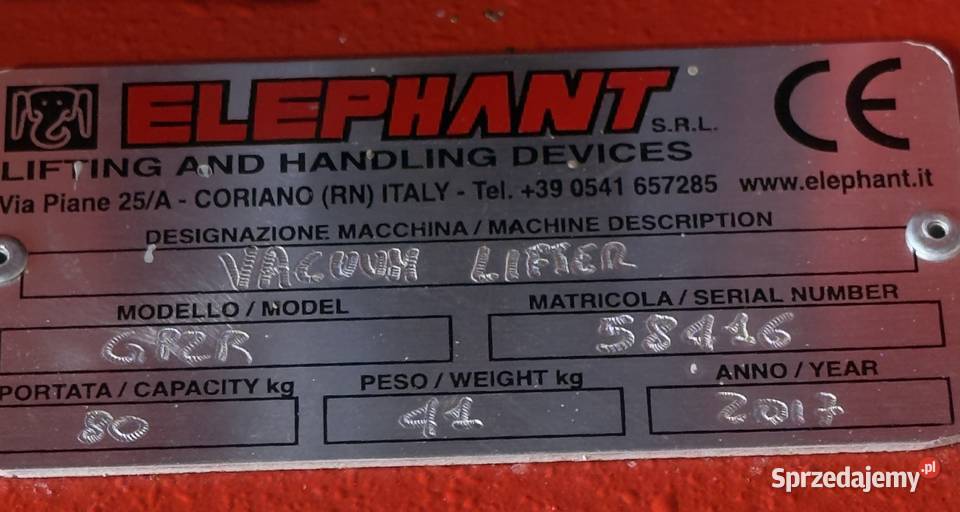 Chwytak podciśnieniowy ELEPHANT 80 Przyzsawka do Szczecin